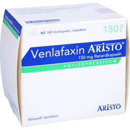 Abbildung: Venlafaxin Aristo 150 mg Retardkapseln 100 St, Retard-Kapseln PZN 11584659