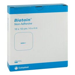 Abbildung: Biatain Schaumverband 10x10 cm nicht haftend 10 St, Verband PZN 11587043