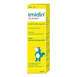 Abbildung: Imidin für Kinder 0,05% 0,5 mg / ml Nasenspray Nasenspray, 10 ml PZN 11587451