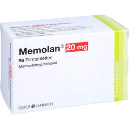 Abbildung: Memolan 20 mg Filmtabletten 98 St, Filmtabletten PZN 11588278