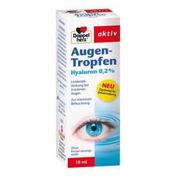 Abbildung: Doppelherz Augen-Tropfen Hyaluron 0,2% 10 ml, Tropfen PZN 11590648