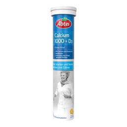 Abbildung: Abtei Calcium 1.000 + D3 Osteo Vital Brausetabletten Brausetabletten, 15 St PZN 11596958