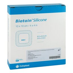 Abbildung: Biatain Silicone Schaumverband 10x10 cm 10 St, Verband PZN 11597113 
