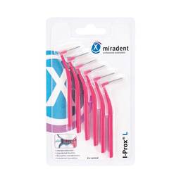 Abbildung: Miradent Interdentalbürste I-Prox L 0,4 mm pink 6 St PZN 11597461