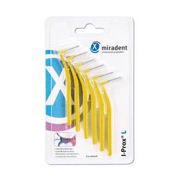 Abbildung: Miradent Interdentalbürste I-Prox L 0,5 mm gelb 6 St PZN 11597478