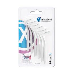 Abbildung: Miradent Interdentalbürste I-Prox L 0,6 mm weiß 6 St PZN 11597484