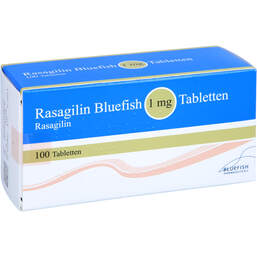Abbildung: Rasagilin Bluefish 1 mg Tabletten 100 St, Tabletten PZN 11599052