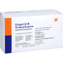 Abbildung: Engerix-B Erwachsene Injektionssuspension in einer Fertigspritze 10 St, Injektionssuspension PZN 11599419