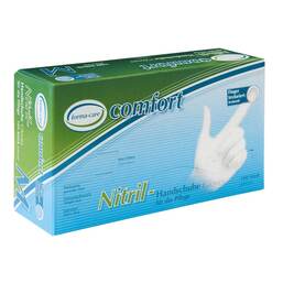 Abbildung: Forma-care Comfort Soft U.Handschuhe Nitril M weiß 100 St, Handschuhe PZN 11615087