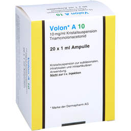 Abbildung: Volon A 10 Ampullen 20X1 ml, Ampullen PZN 11651083