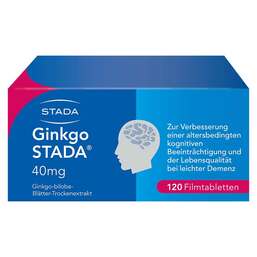 Abbildung: Ginkgo STADA® 40 mg Filmtabletten Filmtabletten, 120 St PZN 11654271