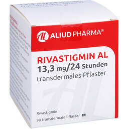 Abbildung: Rivastigmin AL 13,3 mg / 24 Std.transderm.Pflaster 90 St, Pflaster transdermal PZN 11657708