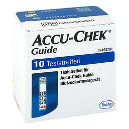 Abbildung: ACCU-CHEK® Guide Teststreifen Teststreifen, 1X10 St PZN 11664890
