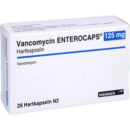 Abbildung: Vancomycin Enterocaps 125 mg Hartkapseln 28 St, Hartkapseln PZN 11666512