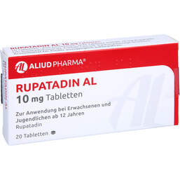 Abbildung: Rupatadin AL 10 mg Tabletten 20 St, Tabletten PZN 11674960