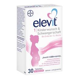 Abbildung: Elevit 1 Kinderwunsch & Schwangerschaft Tabletten Tabletten, 30 St PZN 11677800