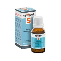 Abbildung: Apopet Schüßler-Salz Nr.5 Kalium phosphoricum D 6 vet. (für Tiere) Globuli, 12 g PZN 11685627