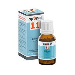 Abbildung: Apopet Schüßler-Salz Nr.11 Silicea D 12 Globuli vet. (für Tiere) Globuli, 12 g PZN 11685768