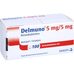 Abbildung: Delmuno 5 / 5 mg Retardtabletten 100 St, Retard-Tabletten PZN 11689275
