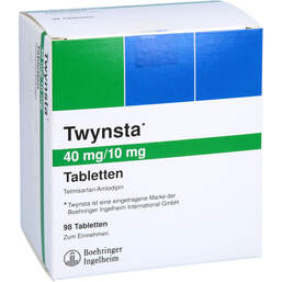 Abbildung: Twynsta 40 mg / 10 mg Tabletten 98 St, Tabletten PZN 11691473