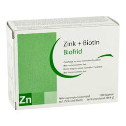 Abbildung: Zink + Biotin Kapseln 100 St, Kapseln PZN 11697458