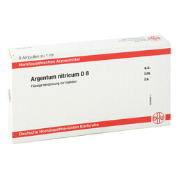 Abbildung: DHU Argentum nitricum D 8 Ampullen Ampullen, 8X1 ml PZN 11704098