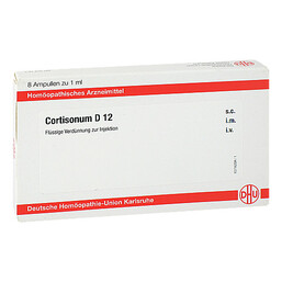 Abbildung: DHU Cortisonum D 12 Ampullen Ampullen, 8X1 ml PZN 11705436