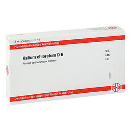 Abbildung: DHU Kalium chloratum D 6 Ampullen Ampullen, 8X1 ml PZN 11706714