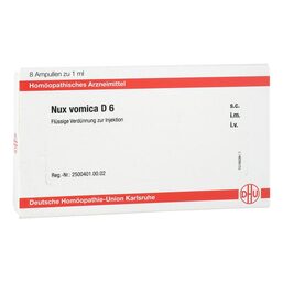 Abbildung: DHU Nux vomica D 6 Ampullen Ampullen, 8X1 ml PZN 11707464