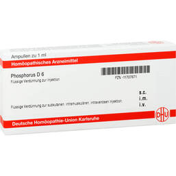 Abbildung: DHU Phosphorus D 6 Ampullen Ampullen, 8X1 ml PZN 11707671
