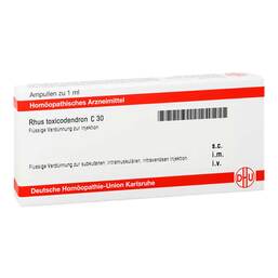 Abbildung: DHU Rhus Toxicodendronicodendron C 30 Ampullen 8X1 ml, Ampullen PZN 11707932