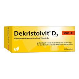 Abbildung: Dekristolvit D3 5.600 I.E. Tabletten 60 St, Tabletten PZN 11709693