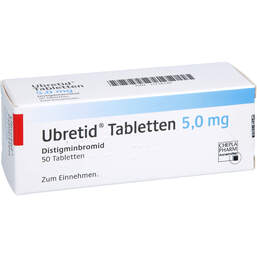 Abbildung: Ubretid Tabletten 5 mg 50 St, Tabletten PZN 11714139