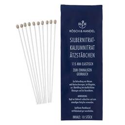 Abbildung: SILBERNITRAT-KALIUMNITRAT ÄTZSTÄBCHEN 115 mm elastisch 10 St, Stäbchen PZN 11722736