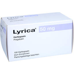 Abbildung: Lyrica 50 mg Hartkapseln 100 St, Hartkapseln PZN 11724847