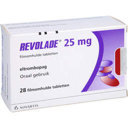 Abbildung: Revolade 25 mg Filmtabletten 28 St, Filmtabletten PZN 11724853
