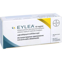 Abbildung: Eylea 40 mg / ml Injektionslösung Durchstechflasche 1 St, Injektionslösung PZN 11725002