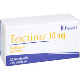 Abbildung: Toctino 10 mg Weichkapseln 30 St, Weichkapseln PZN 11727142