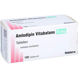Abbildung: Amlodipin Vitabalans 5 mg Tabletten 100 St, Tabletten PZN 11728354