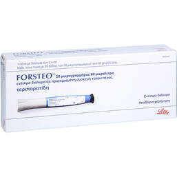 Abbildung: Forsteo 20 ug / 80 ul Injektionslösung i.e.vorgef.Injektor 1 St, Injektionslösung PZN 11849566