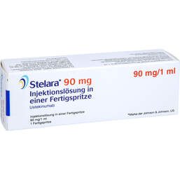 Abbildung: Stelara 90 mg Injektionslösung in einer Fertigspritze 1 St, Injektionslösung PZN 11850718