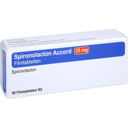 Abbildung: Spironolacton Accord 25 mg Filmtabletten 50 St, Filmtabletten PZN 11851959