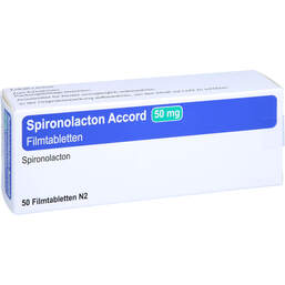 Abbildung: Spironolacton Accord 50 mg Filmtabletten 50 St, Filmtabletten PZN 11851988