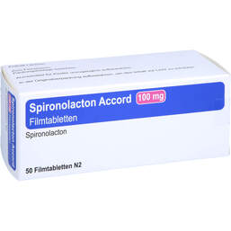 Abbildung: Spironolacton Accord 100 mg Filmtabletten 50 St, Filmtabletten PZN 11852019