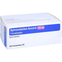 Abbildung: Spironolacton Accord 100 mg Filmtabletten 100 St, Filmtabletten PZN 11852031
