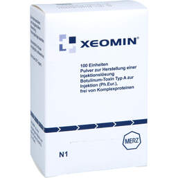 Abbildung: Xeomin 100 LD50 Einheiten Pulver zur Herstellung einer Injektionslösung  1 St, Pulver zur Herstellung einer Injektionslösung PZN 11852054