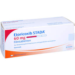 Abbildung: Etoricoxib STADA 60 mg Filmtabletten 100 St, Filmtabletten PZN 11853013