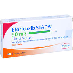 Abbildung: Etoricoxib STADA 90 mg Filmtabletten 7 St, Filmtabletten PZN 11853036