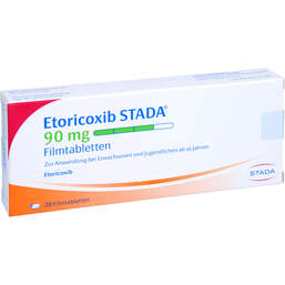 Abbildung: Etoricoxib STADA 90 mg Filmtabletten 20 St, Filmtabletten PZN 11853042