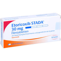 Abbildung: Etoricoxib STADA 30 mg Filmtabletten 20 St, Filmtabletten PZN 11853272